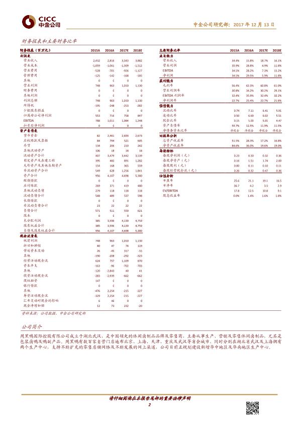 熟卤制品行业品牌分析报告：周黑鸭-01458.HK-风物长宜放眼量-20171213-undefined