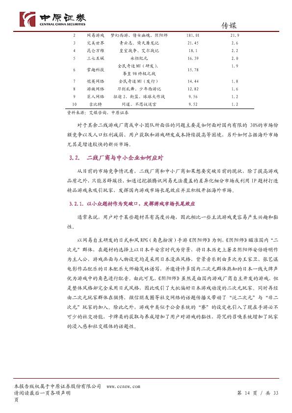 游戏行业免费研究报告：游戏行业研究：高速成长的移动游戏-undefined